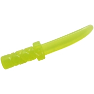 Lego nůž, průhledná neonově zelená (37341b TRANS-NEON GREEN)